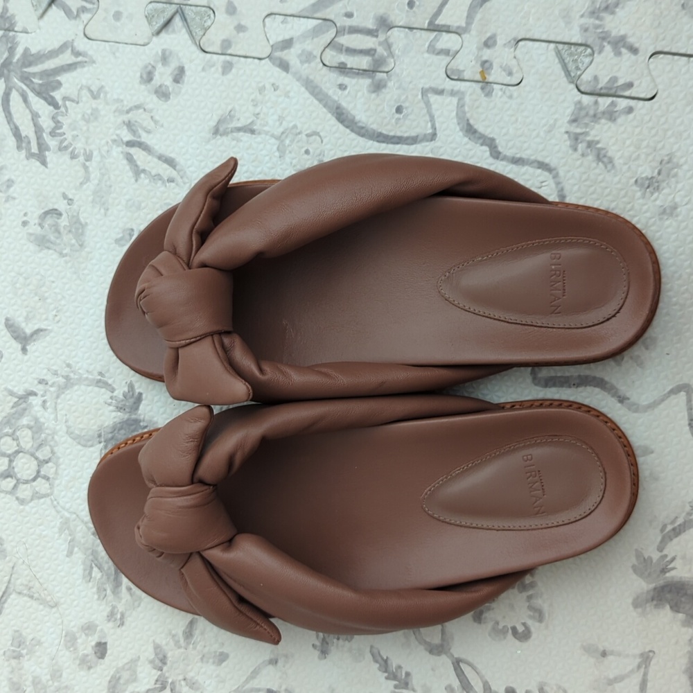 Clarita Soft Nappa Leather Sandal - 38 / Italian Clay / Nappa Leather